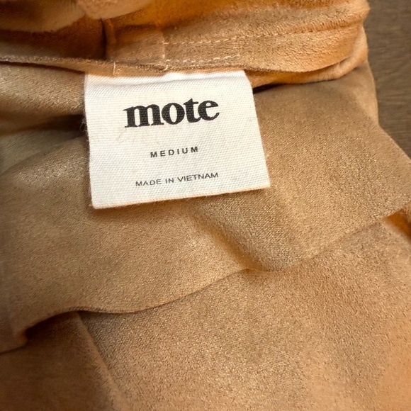 Mote Faux Suede Drape Jacket - Picture 6 of 8